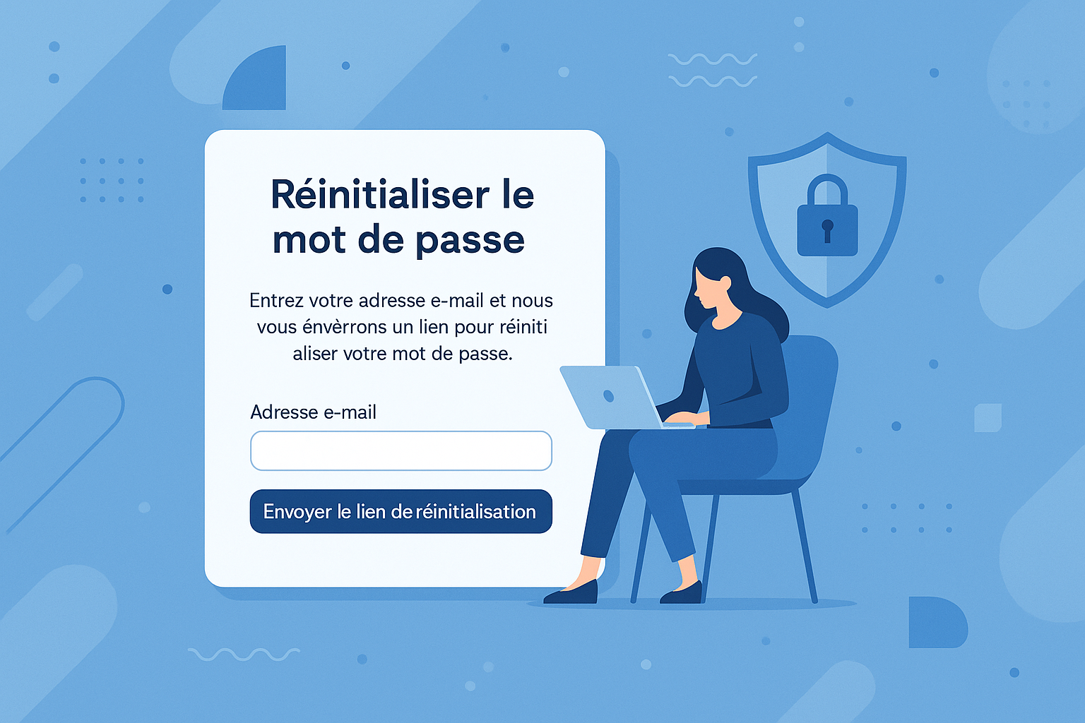 Réinitialisation mot de passe